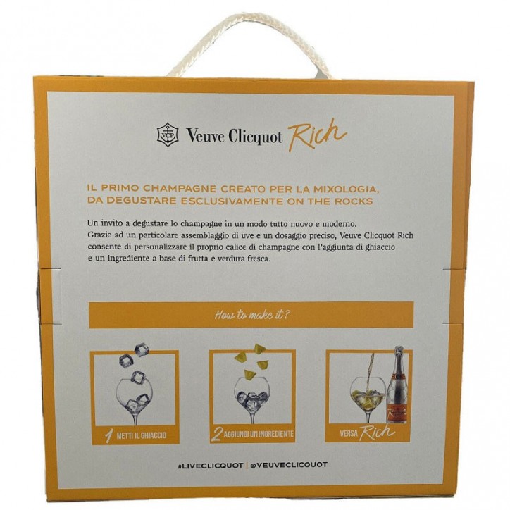 Champagne Veuve Clicquot Saint-Petersbourg CL75 Confezione Regalo + 2 Flute