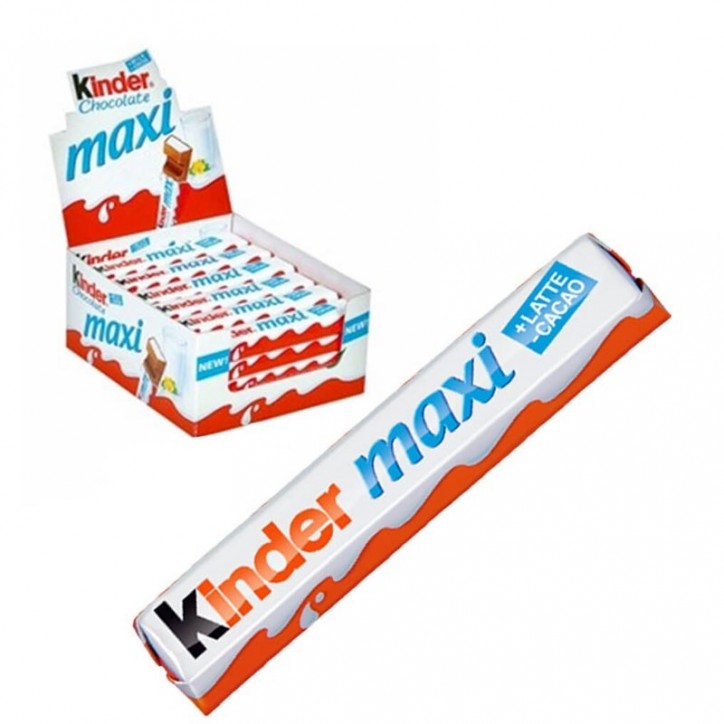 Ferrero Kinder Maxi Gr21Confezione da 36 Barrette Ferrero Kinder Maxi Gr21Confezione da 36 Barrette