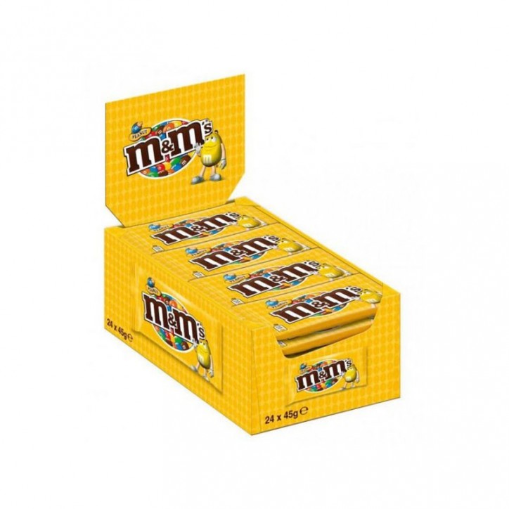 M & M's Peanut Confetti con Arachidi Ricoperti di Cioccolato Gr45 Confezione da 24 Snack
