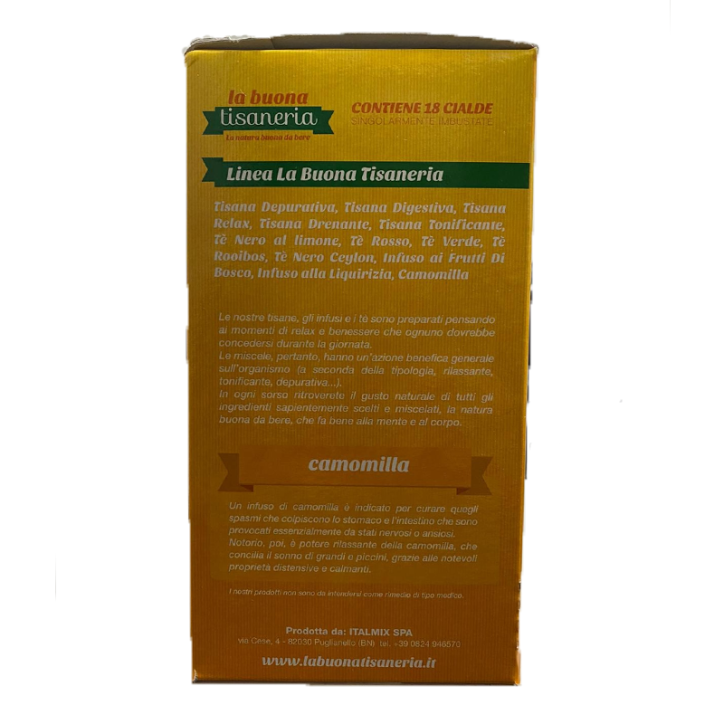 La Buona Tisaneria Camomilla box da 18 Cialde La Buona Tisaneria Camomilla box da 18 Cialde