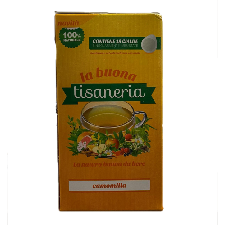 La Buona Tisaneria Camomilla box da 18 Cialde La Buona Tisaneria Camomilla box da 18 Cialde