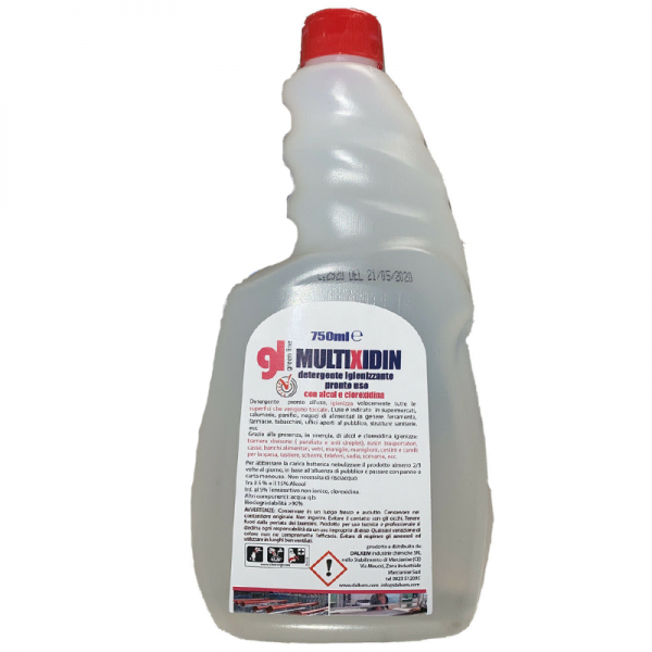 Dalkem Multixidin Detergente Igienizzante Pronto uso HACCP 750ml