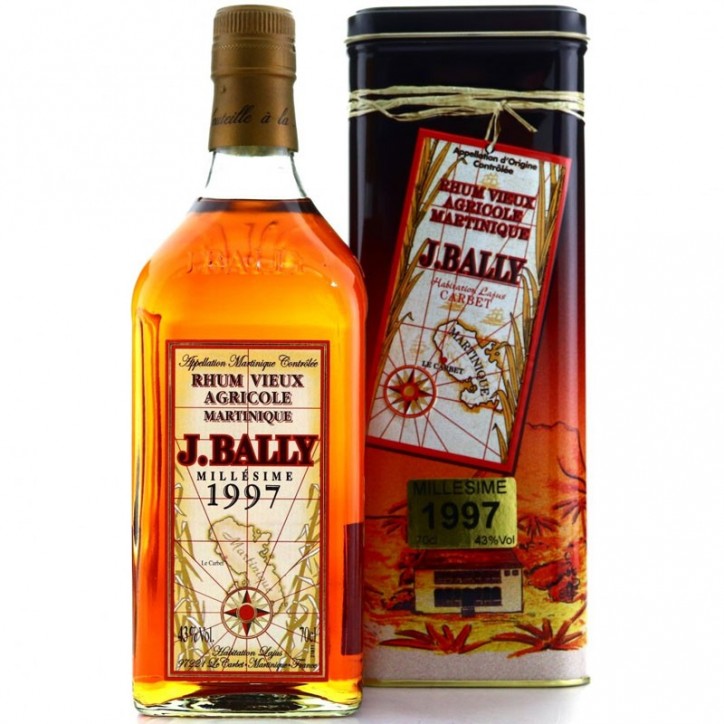 J. Bally Millesime 1997 cl70 Rhum Vieux Agricole Martinique Astucciato