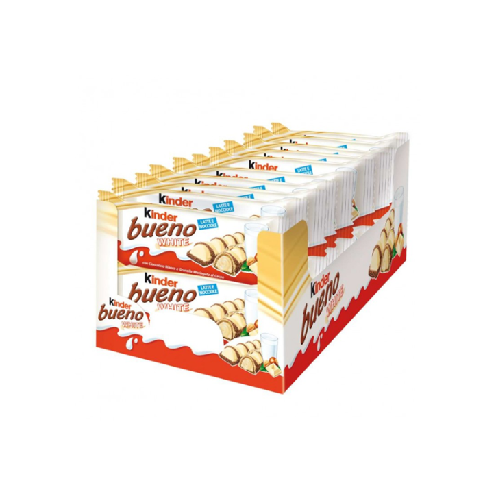 Ferrero Kinder Bueno White 39g Confezione da 30 Snack