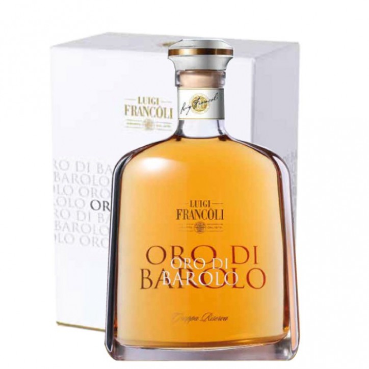 Grappa Luigi Francoli Riserva Oro di Barolo cl70 Astucciata Grappa Luigi Francoli Riserva Oro di Barolo cl70 Astucciata