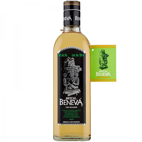 Mezcal Beneva con Gusano cl70