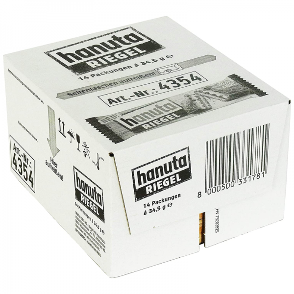 Ferrero Hanuta Riegel 34,5Gr Confezione da 14 Snack