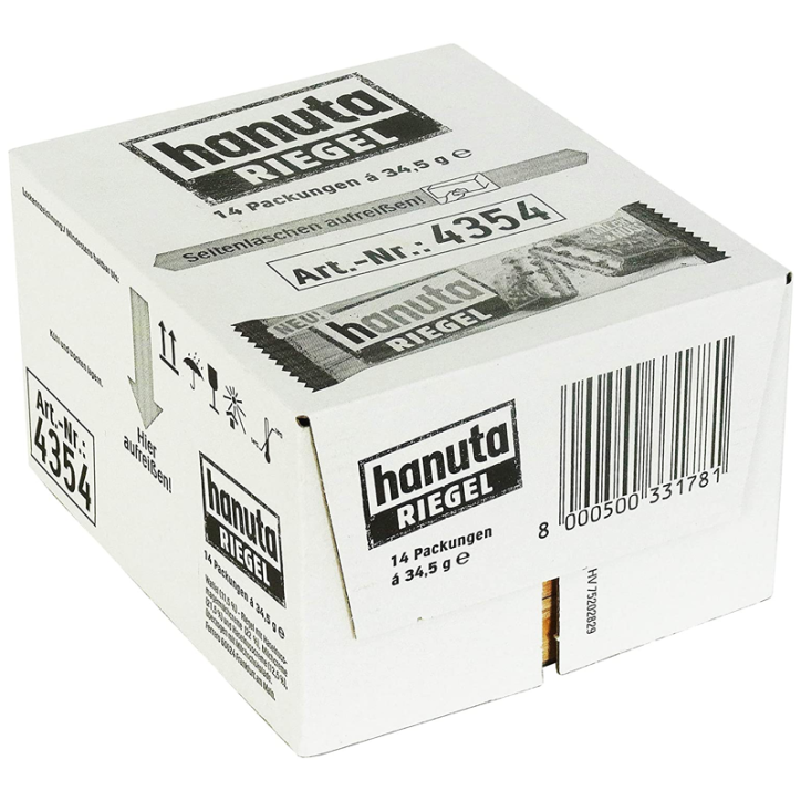 Ferrero Hanuta Riegel 34,5Gr Confezione da 14 Snack