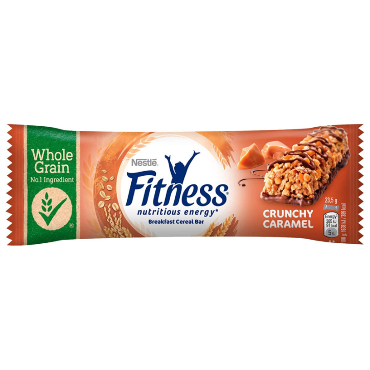 Fitness Crunchy Caramel 23,5gr Confezione da 24 Barrette