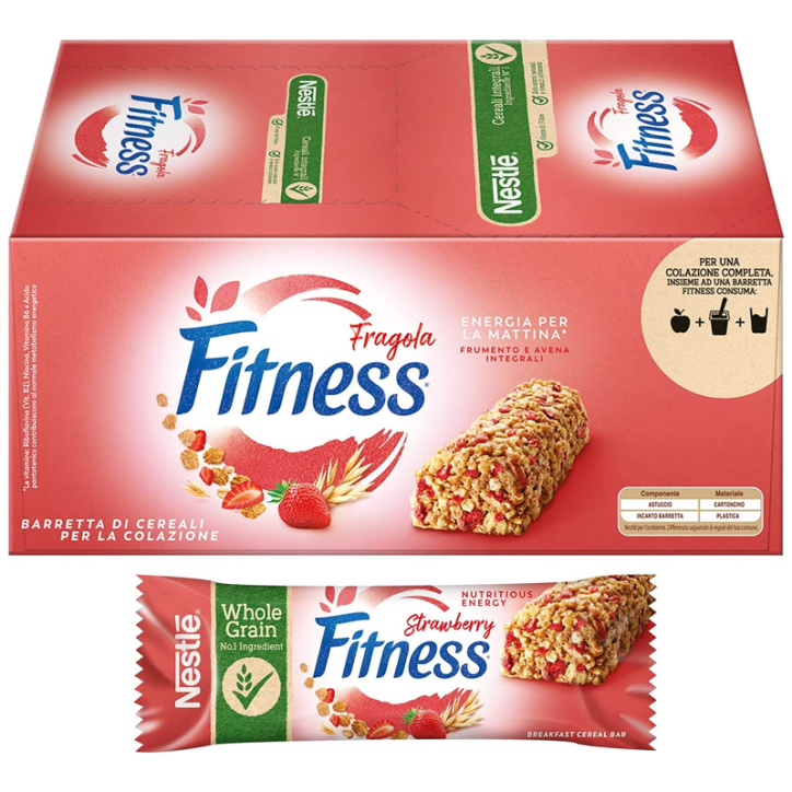 Fitness Gusto Fragola 23,5gr Confezione da 24 Barrette