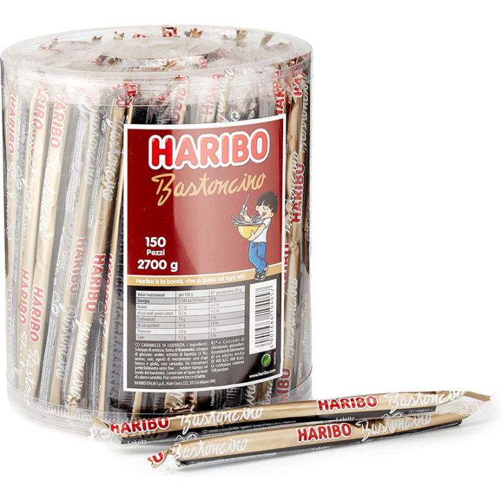 Haribo Bastoncino Gusto Liquirizia 150 Pezzi