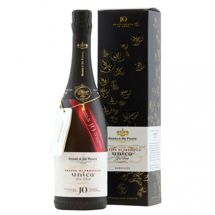 Grappa Andrea Da Ponte Grappa Di Prosecco Unica 10 Anni cl70 Astucciata Grappa Andrea Da Ponte Grappa Di Prosecco Unica 10 Anni cl70 Astucciata
