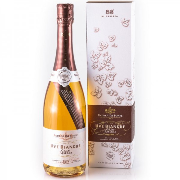 Grappa Andrea Da Ponte Uve Bianche Gran Riserva cl70 Astucciata