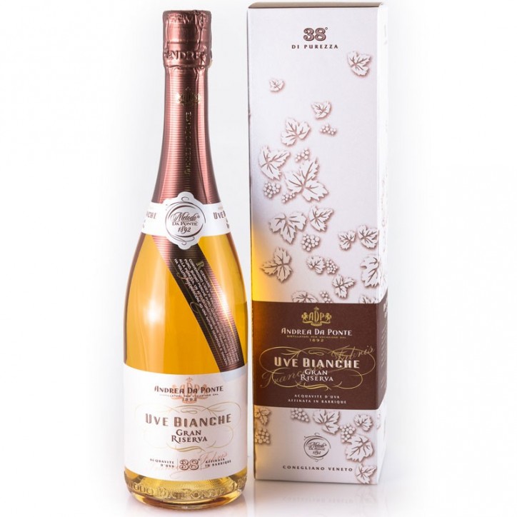 Grappa Andrea Da Ponte Uve Bianche Gran Riserva cl70 Astucciata Grappa Andrea Da Ponte Uve Bianche Gran Riserva cl70 Astucciata