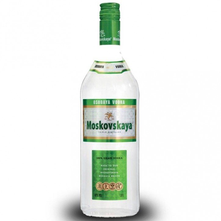 Vodka Moskovskaya 1 Litro Vodka Moskovskaya 1 Litro