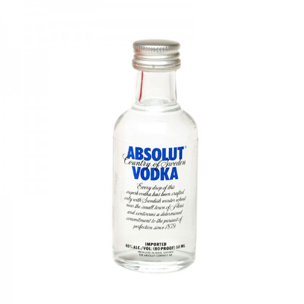 Vodka Absolut Liscia cl5 Confezione da 12 Mignon