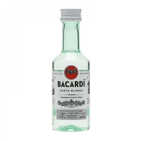 Rum Bacardi Carta Blanca Superior cl5 Confezione da 12 Mignon