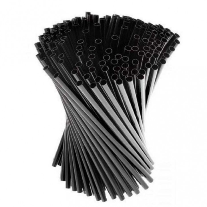 Cannucce Nere Riutilizzabili Da Cocktail 13cm 1000Pz