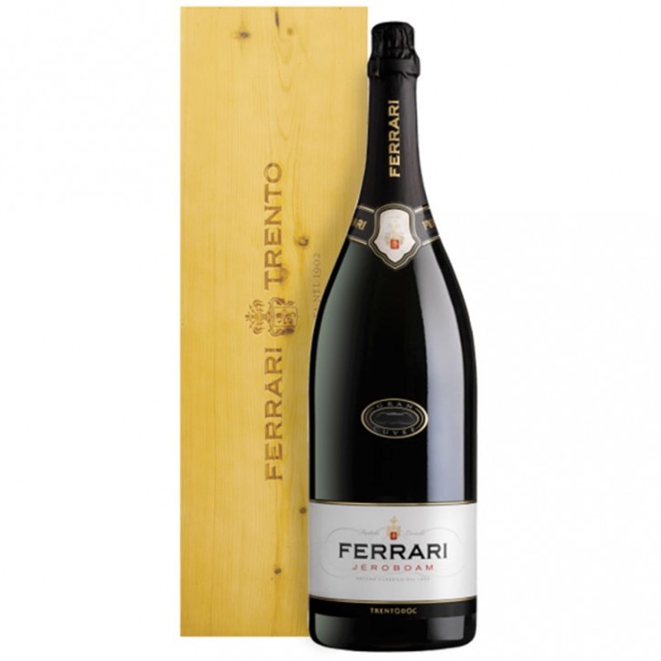 Ferrari Trento Doc Brut Jeroboam 3Litri Cassetta Legno Ferrari Trento Doc Brut Jeroboam 3Litri Cassetta Legno