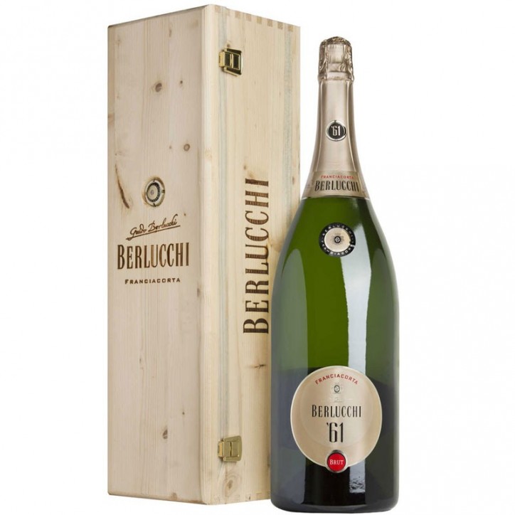 Berlucchi 61 Franciacorta Brut 3 Litri Cofanetto in Legno Berlucchi 61 Franciacorta Brut 3 Litri Cofanetto in Legno