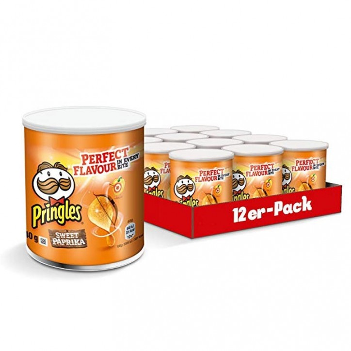 Pringles Paprika 40gr Confezione da 12 Snack