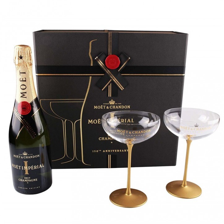 Champagne Moet & Chandon Moet Imperial I 150th Anniversary Limited Edition Champagne Moet & Chandon Moet Imperial I 150th Anniversary Limited Edition